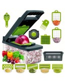 14в1 Мултифункционално кухненско ренде с приставки и контейнер